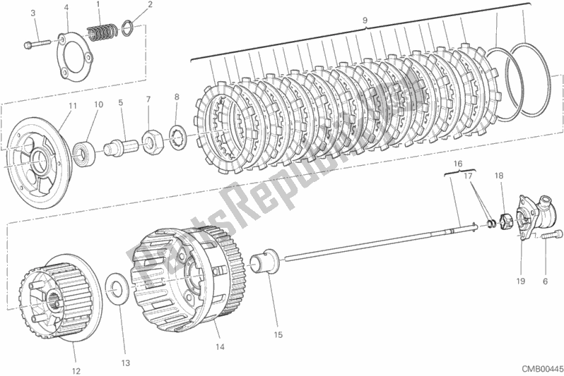 Todas las partes para Embrague de Ducati Multistrada 1200 Touring 2017